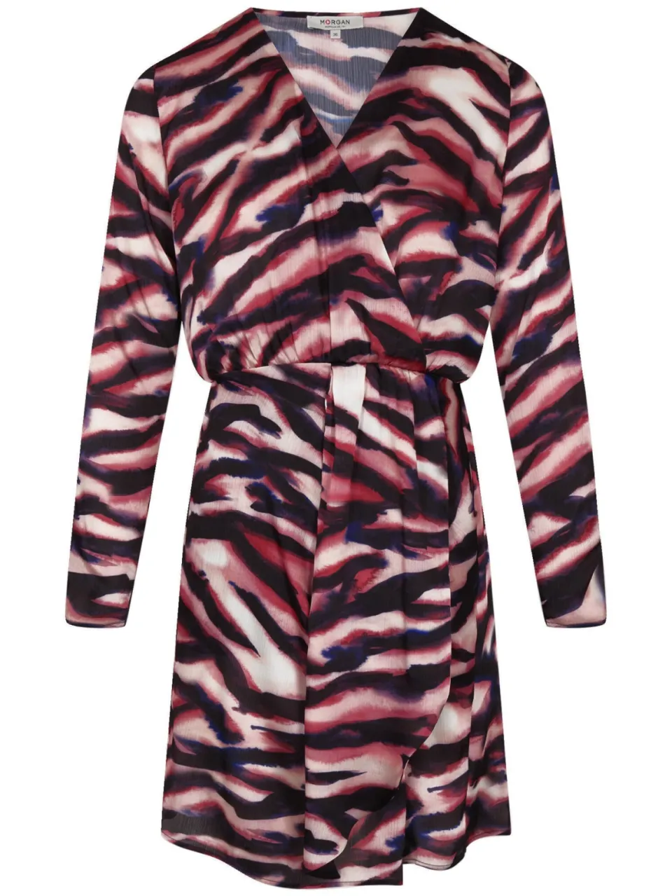 Morgan korte jurk met zebraprint zwart, foto 2