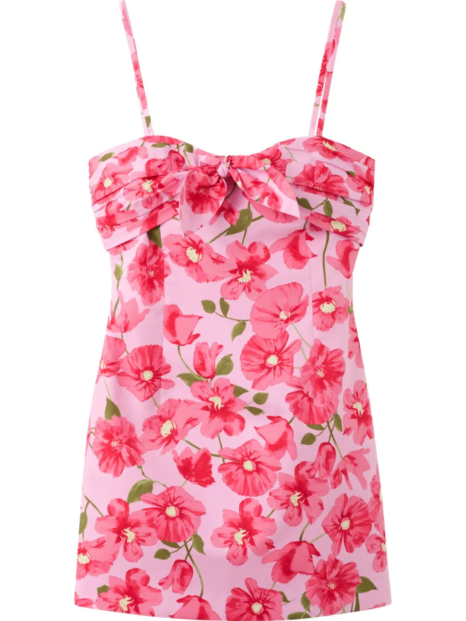 Mango strapless gebloemde jurk - roze, foto 2