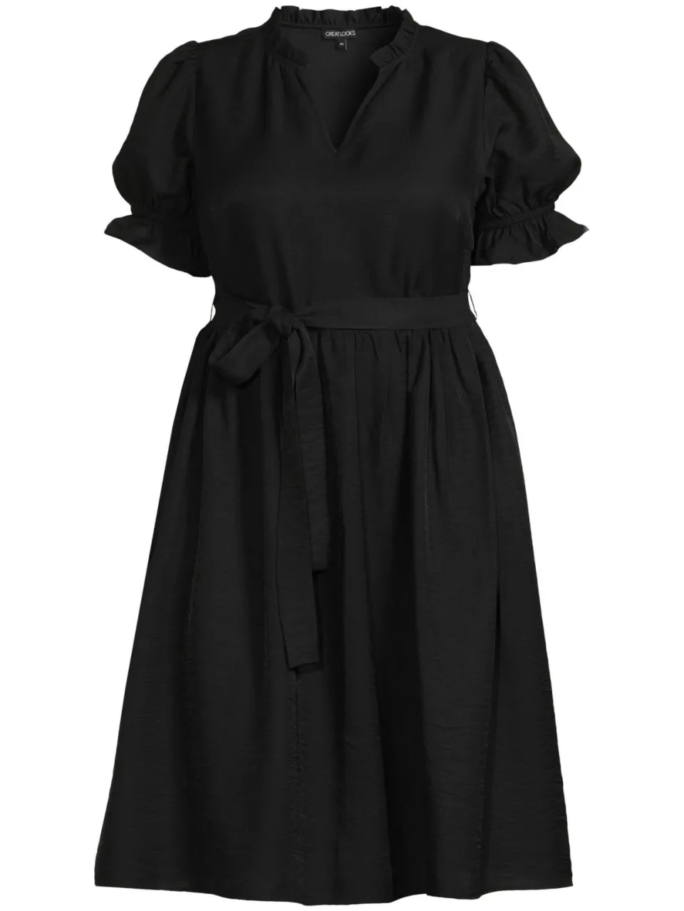 GREAT LOOKS midi jurk zwart, foto 2