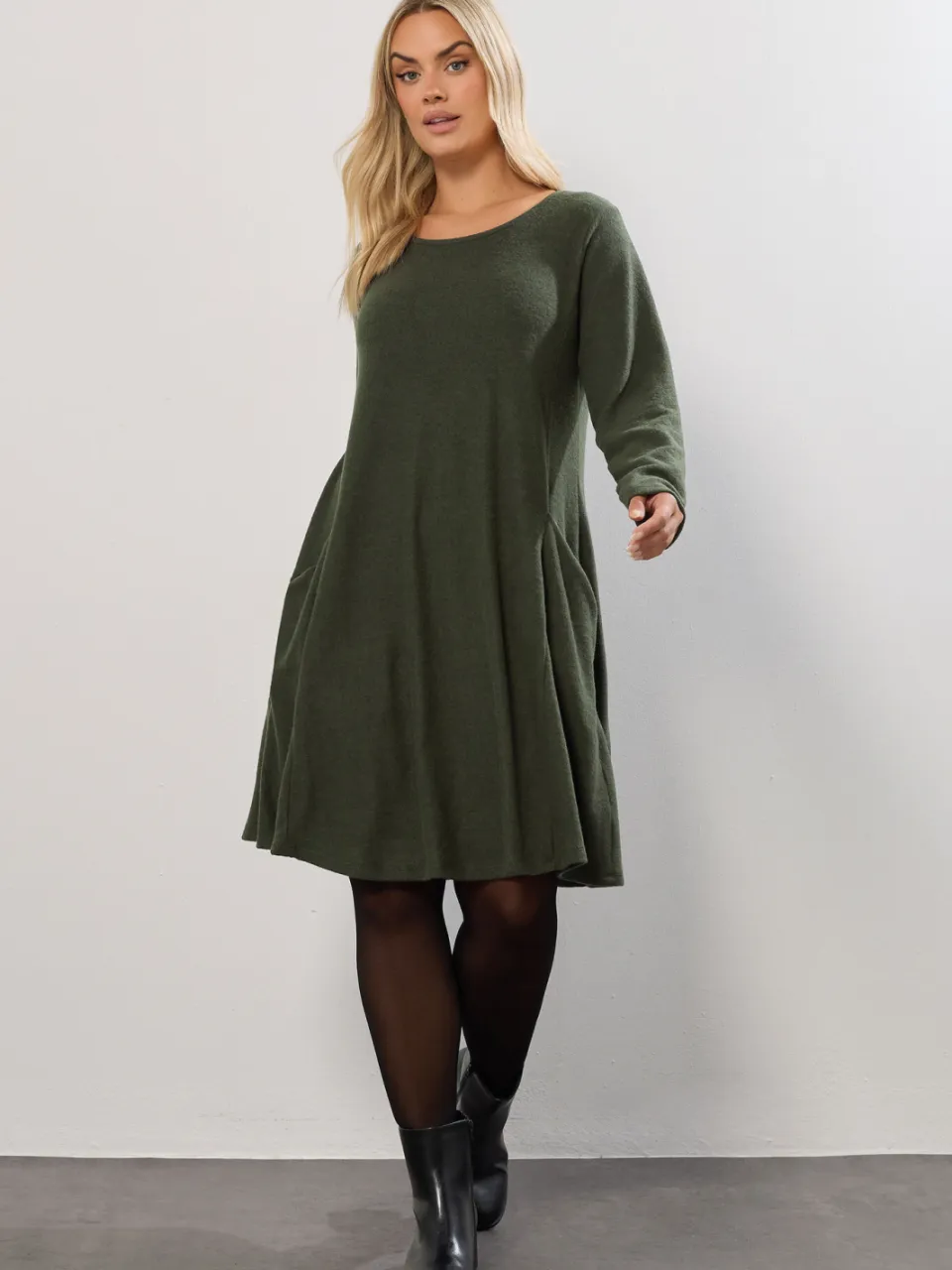 Yours Khaki Groene Soft Touch Zakjurk Green