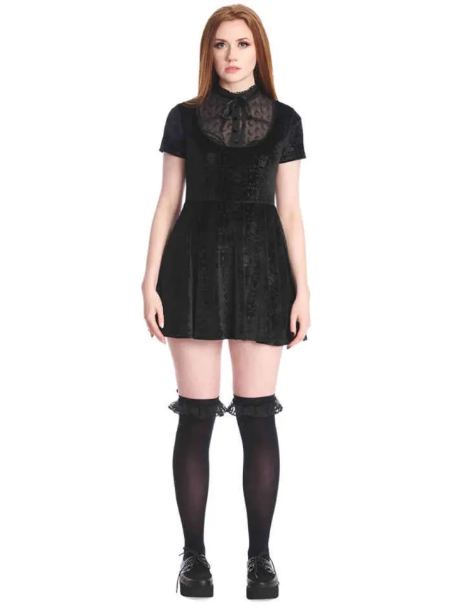 Banned Call Me Magical Korte jurk - XL - Zwart