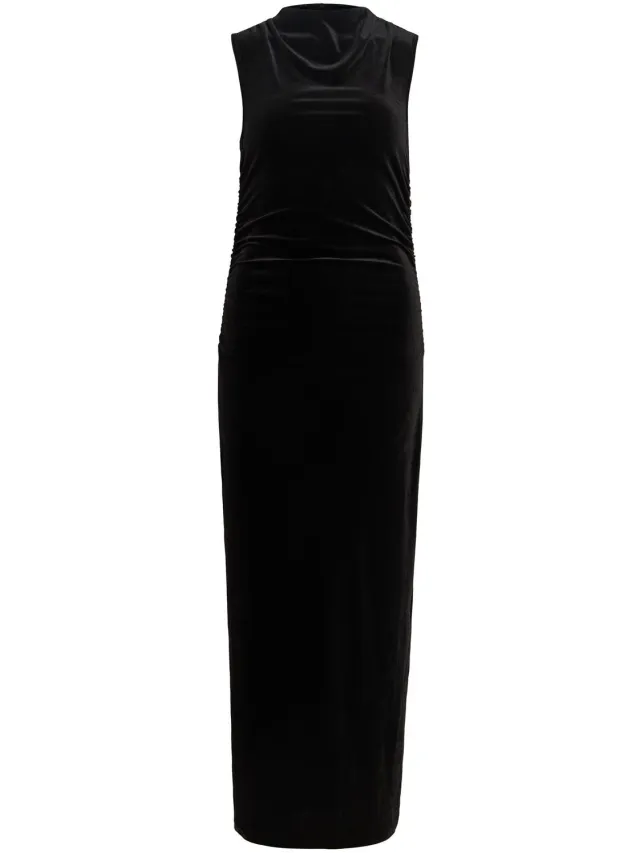 Vila Maxi jurk VIPINK mouwloos Black Beauty1