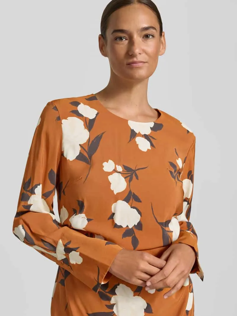 Jake*s Collection Nauwsluitende vrijetijdsjurk van modalmix donkeroranje, foto 3