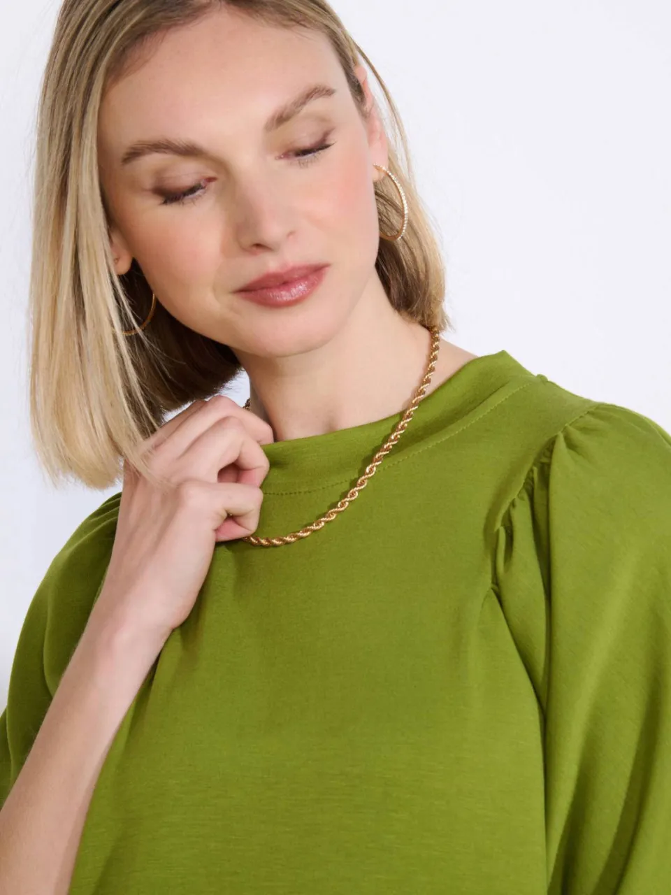 LOLALIZA sweatjurk groen, foto 5
