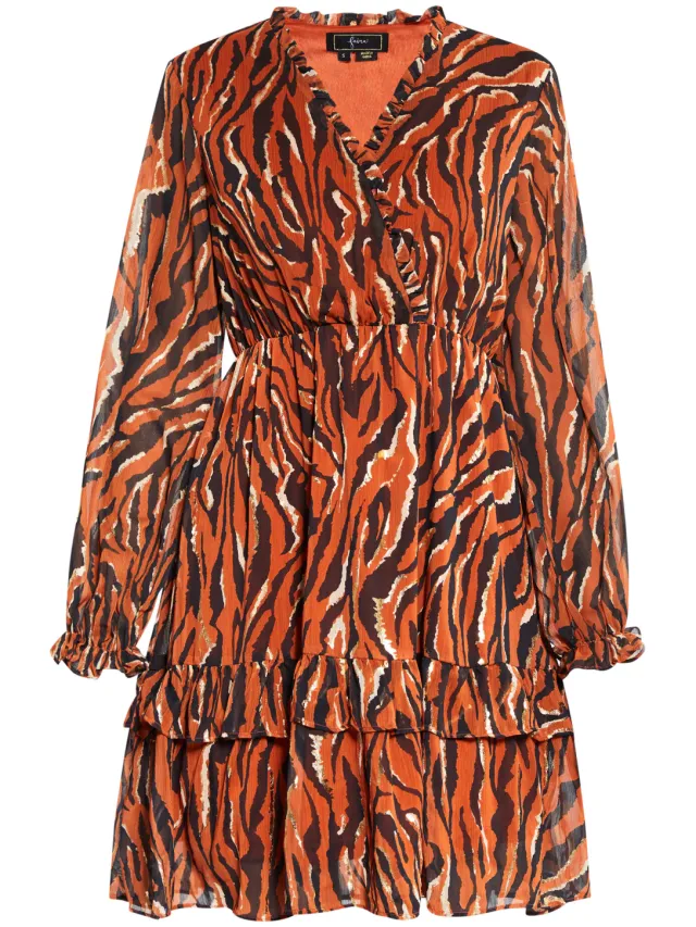 Faina jurk sookie oranje, foto 2