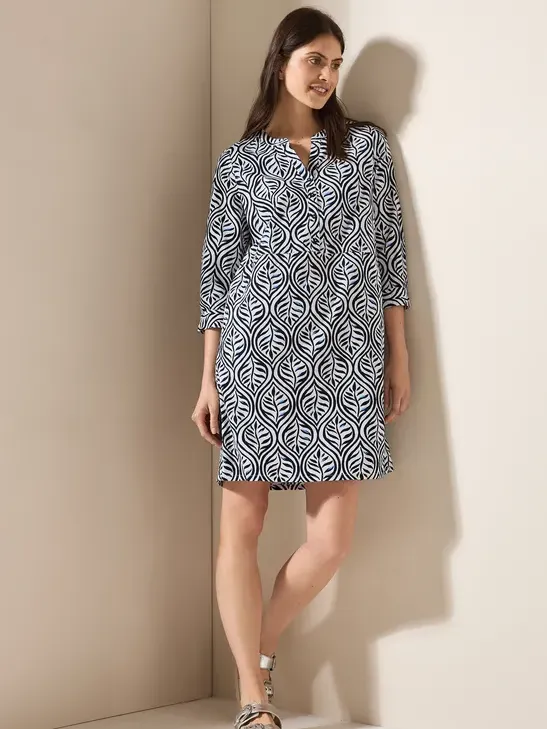 cecil Tuniekjurk met patroon Blauw