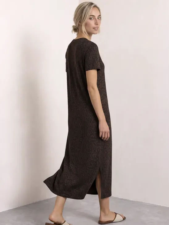 Street One Midi-jurk met grafisch patroon bruin, foto 2