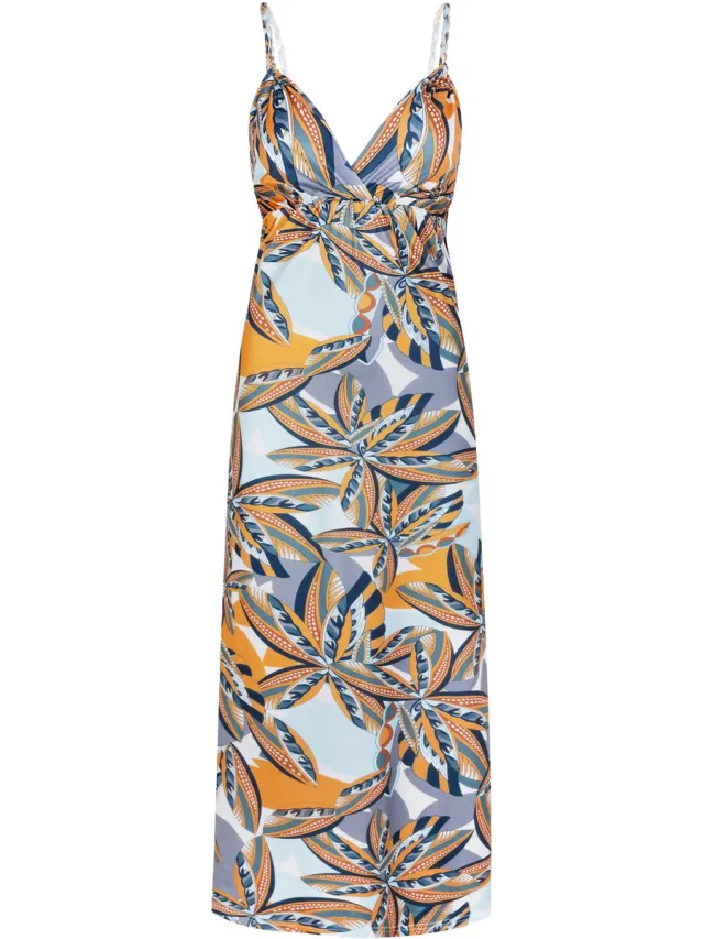 Chic by Lirette Maxi jurk Palm - Caribbean Jungle