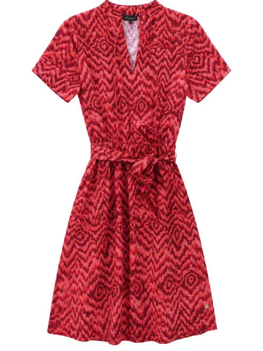 Elvira Collections viscose korte zomerjurk met print - roze, foto 2