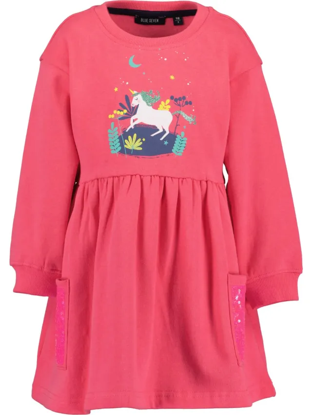 Blue Seven UNICORN Meisjes Jurk roze