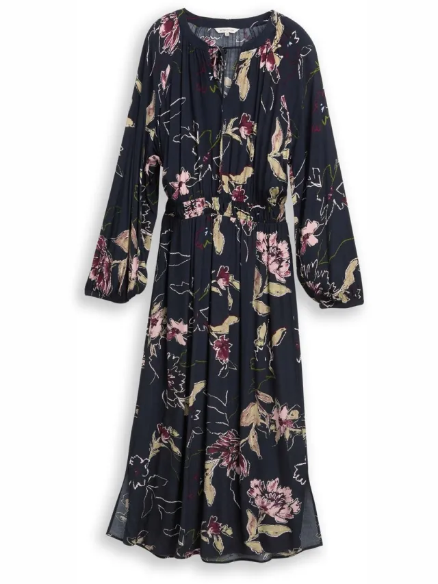 Tom Tailor Maxi-jurk met bloemenpatroon - big flower design