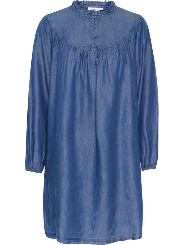 Saint Tropez ChambraSZ Dress Dames Jurk Dutch Blue