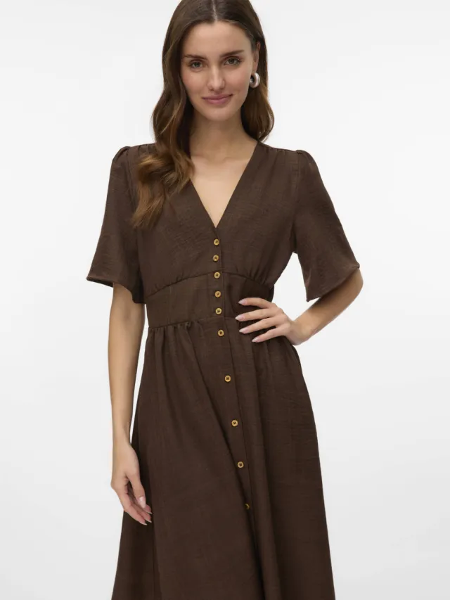 Vero Moda zomerjurk bruin, foto 3