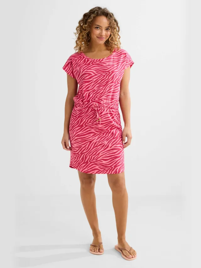 BEACHWAVE strandjurk roze/fuchsia