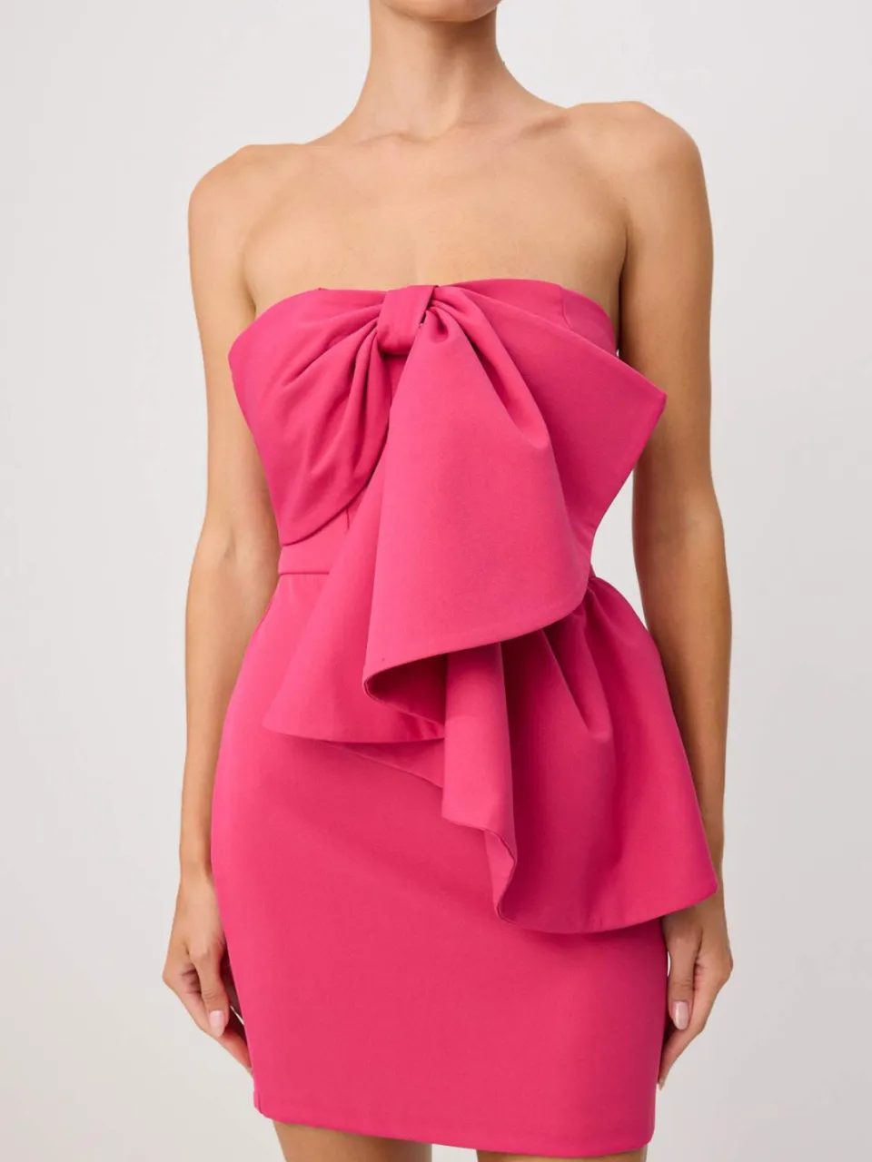 Trendyol TRENDYOLMİLLA Dames Roze Effen Kort / Mini Mouwloos Bodycon Jurken, foto 2