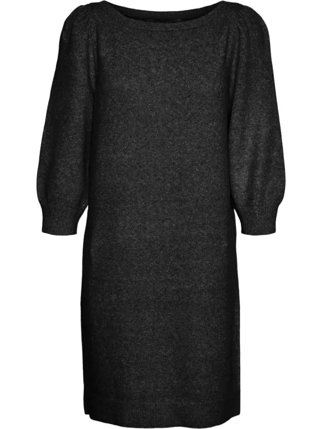 Vero Moda Gebreide jurk VMDOFFY Korte jurk Black