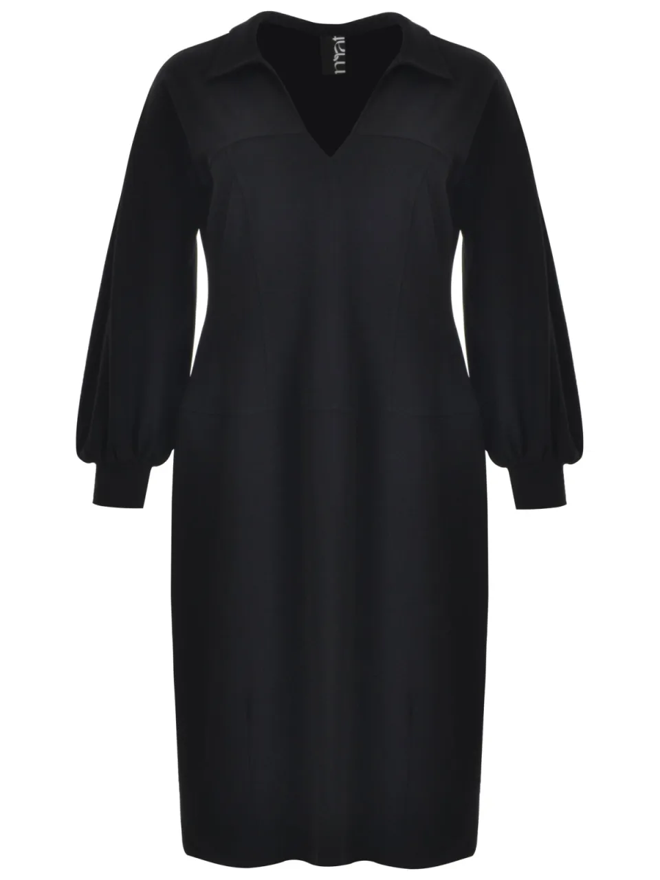 Mat Fashion Plus-lijn midi jurk - zwart, foto 2