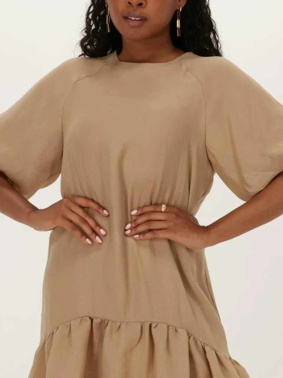 Bruuns Bazaar Dames Jurken Zara Luca Dress - Camel, foto 3