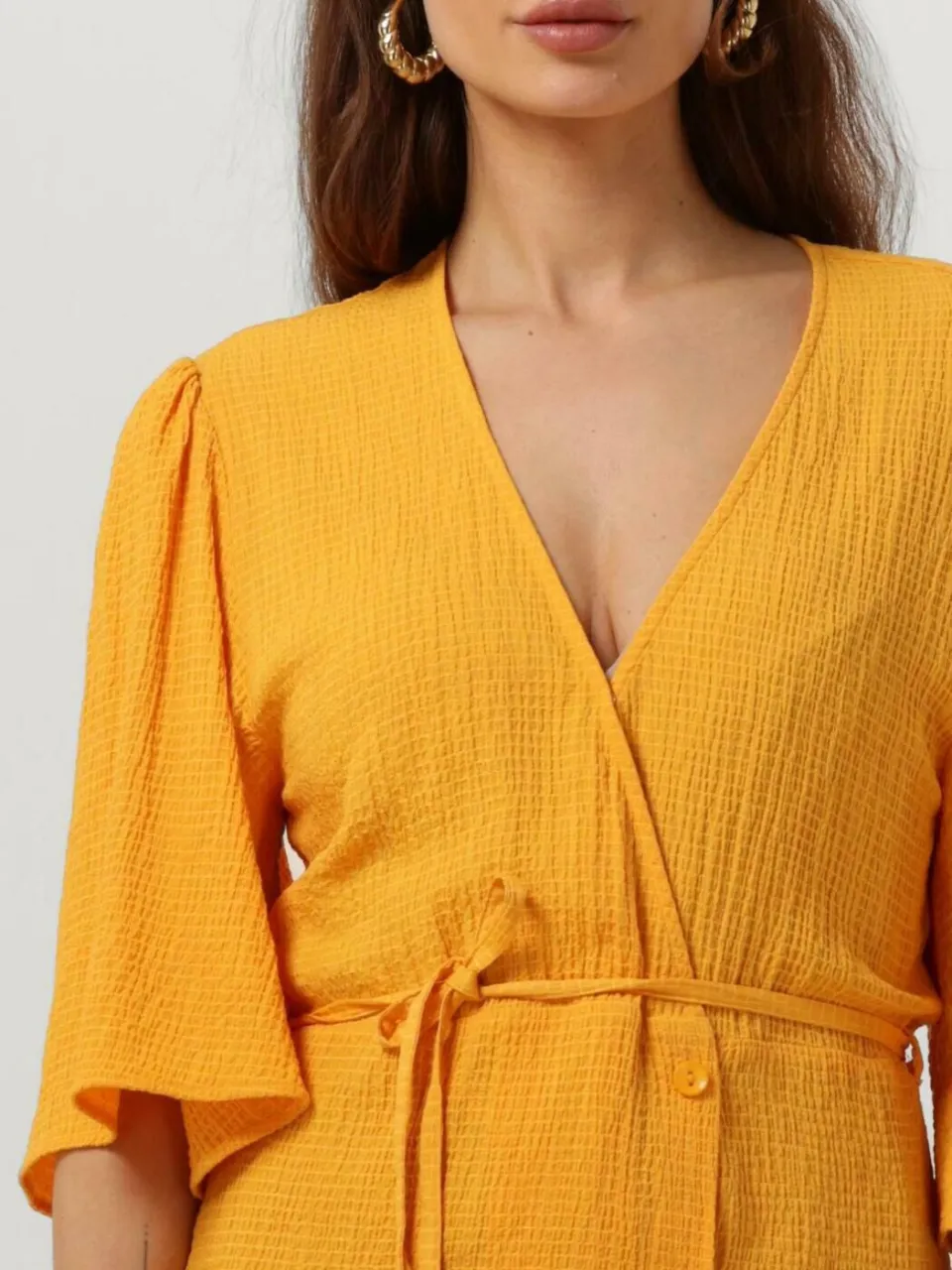 Another Label Dames Jurken Deja Dress S/s - Geel, foto 4