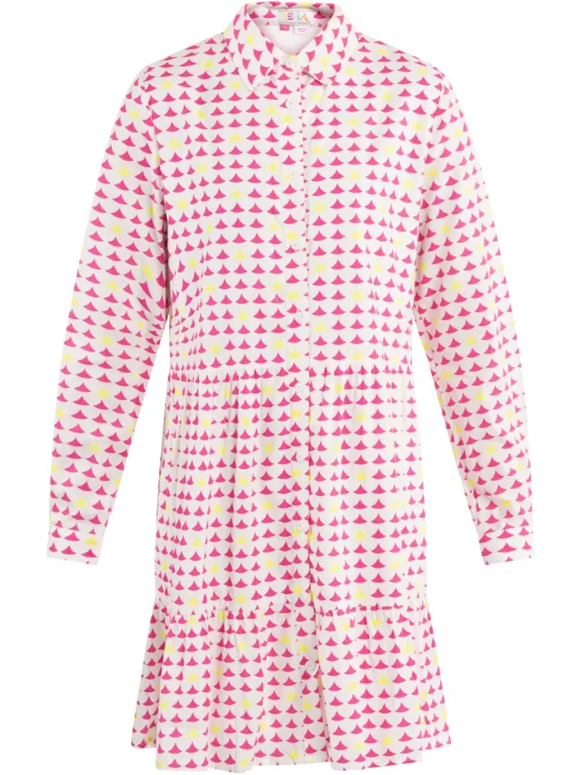 IZIA Midi-jurk met print roze