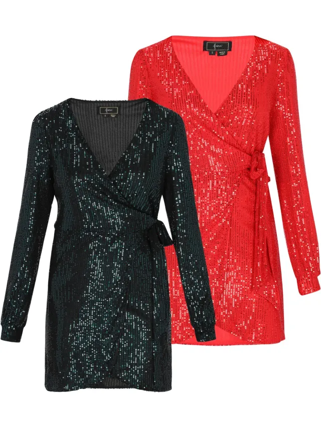 Mo dress 2-Pack Dark Green & Red