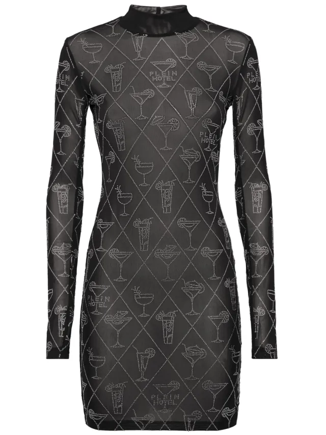 Philipp Plein Korte Jurk zwart, foto 2