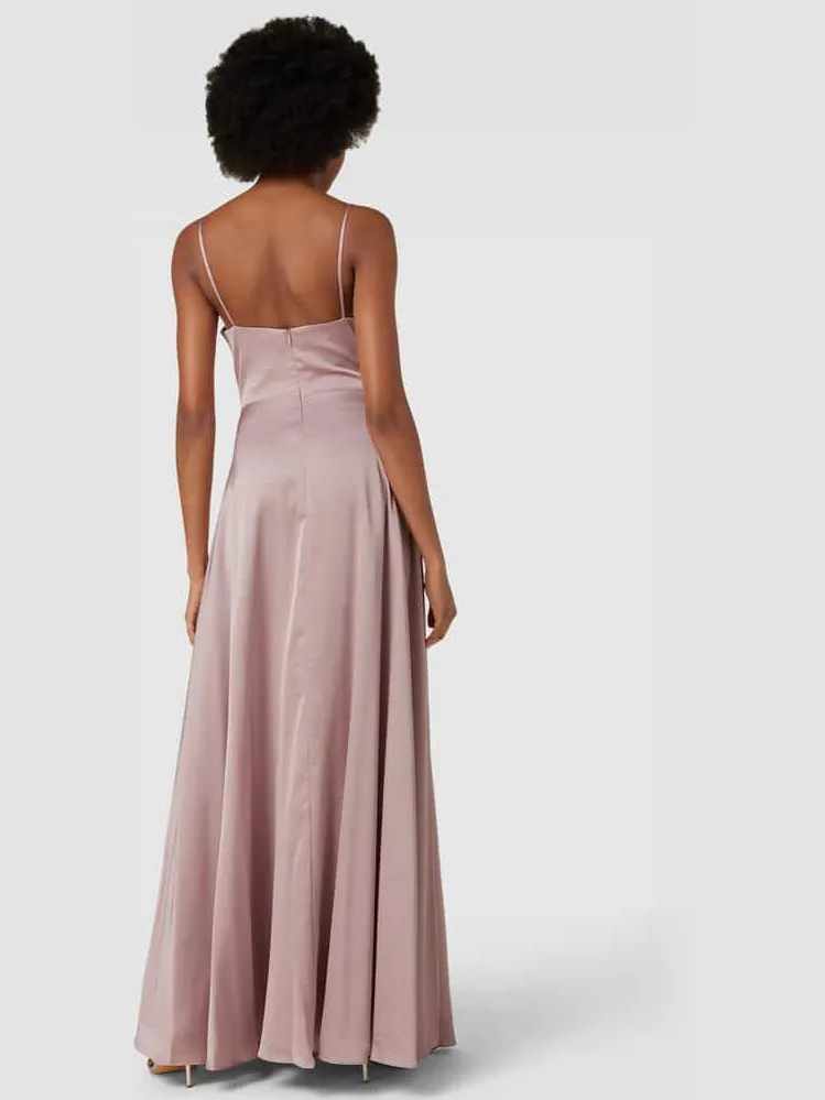 LUXUAR FASHION Avondjurk met loopsplit Roze