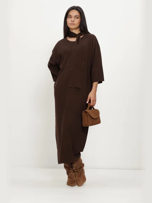 AIMEE THE LABEL Dames Jurken Cannesw6 Dress - Bruin