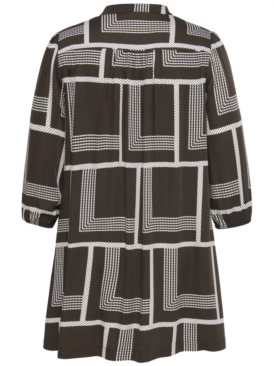 Only Carmakoma mini jurk Plus Size met print - donkerbruin, foto 3