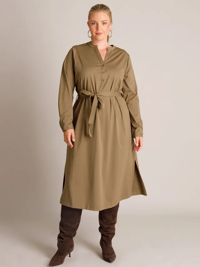 Yest Curve Tifani Dresses - Grey Olive - maat 1(48)
