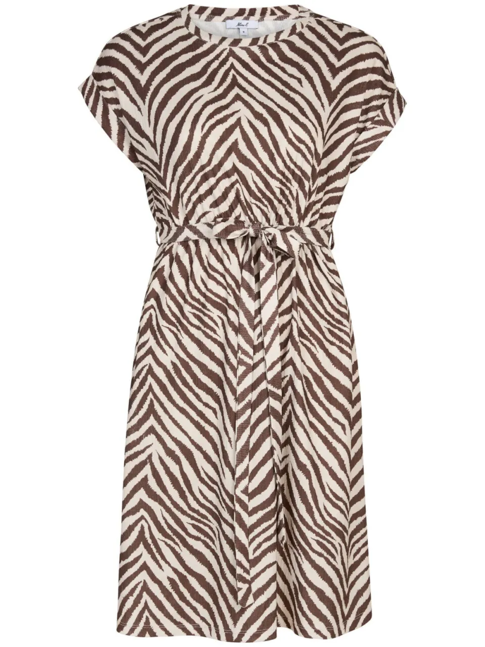 Miss Etam zomerjurk met zebraprint ecru, foto 2