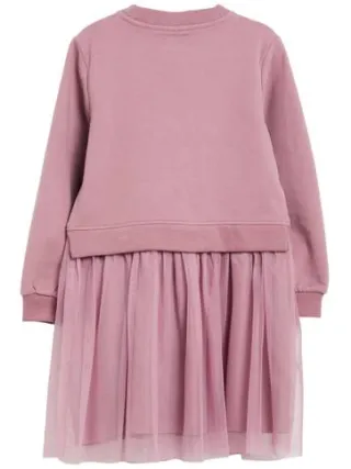 s.Oliver midi sweatjurk met glitters roze, foto 3