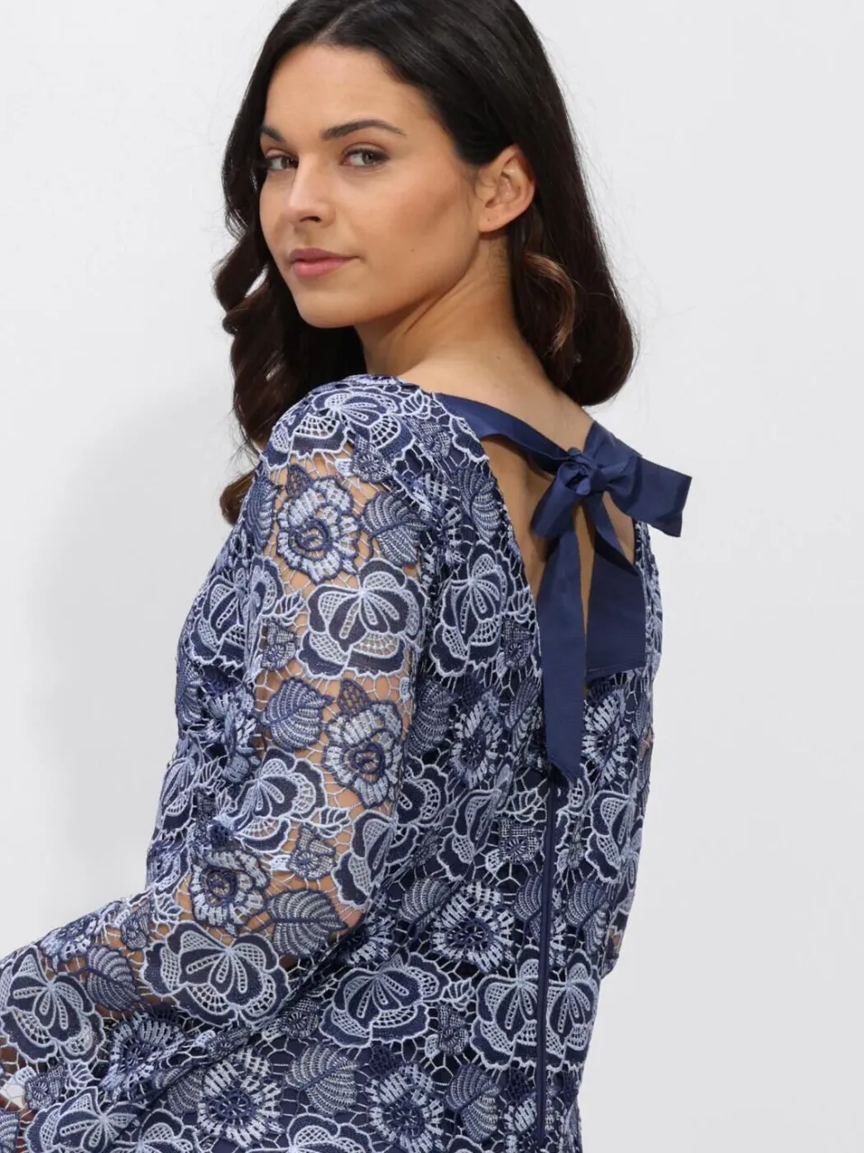 Bruuns Bazaar Dames Jurken Mauritiabblucille Dress - Donkerblauw, foto 4