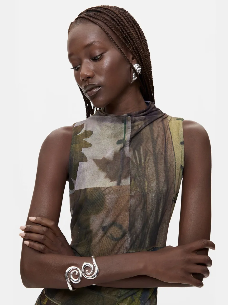 Desigual asymmetrische jurk met print - meerkleurig multi, foto 2