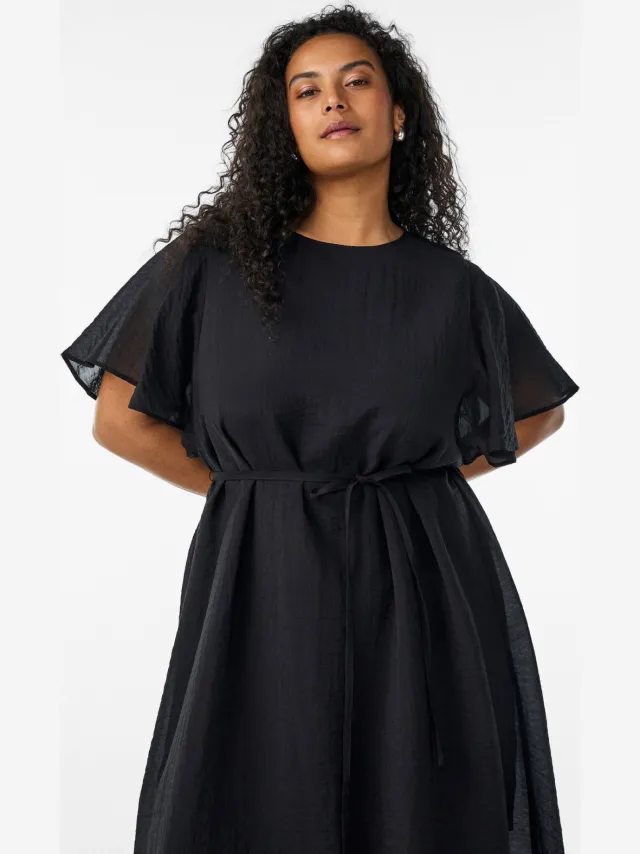 Zizzi midi jurk Plus Size - zwart, foto 3
