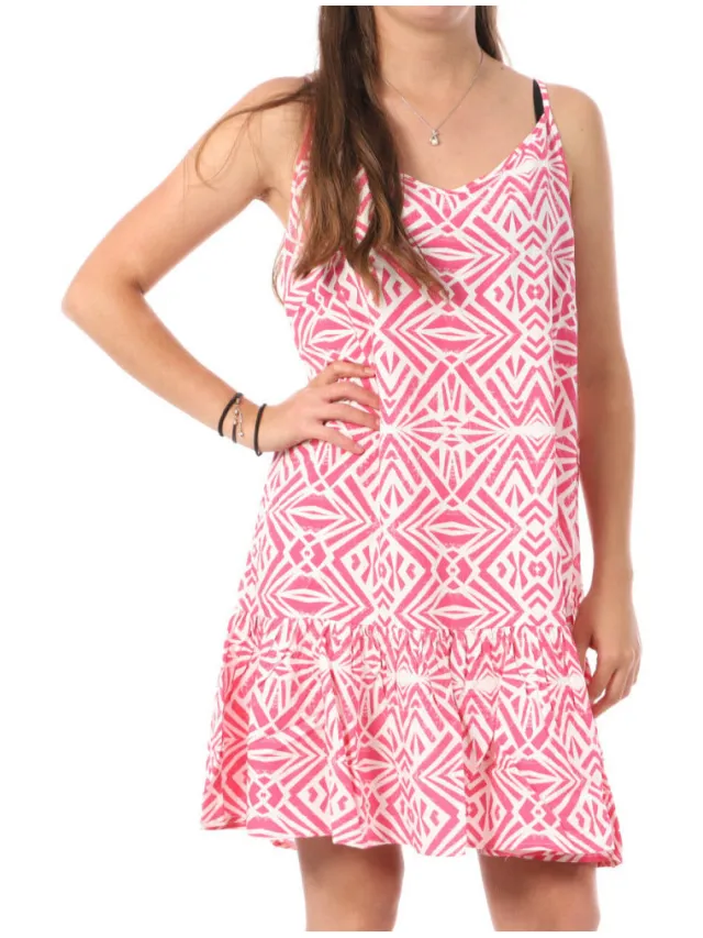 Only Korte Jurk Only Strap Rio Roze