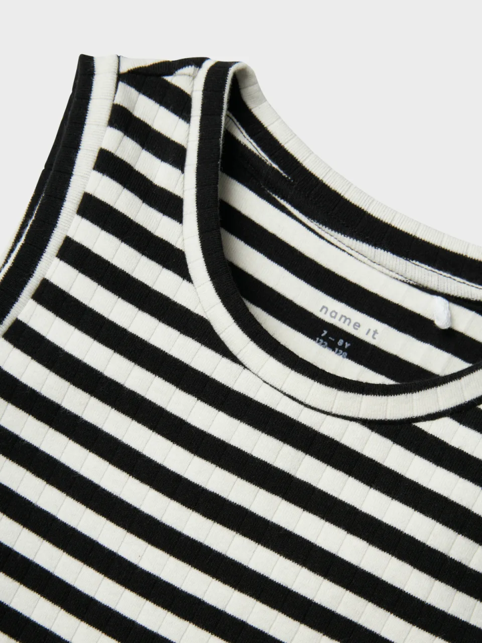 NAME IT Nkfsuraja maxi jurk bright white-w. black stripes, foto 5