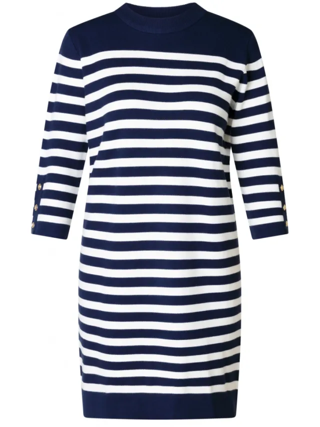Yest Curve YCJoella - Navy/Off White Marineblauw