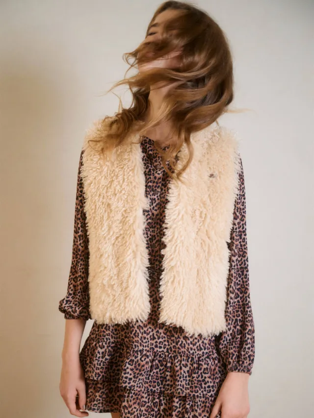 NoBell’ korte jurk bruin