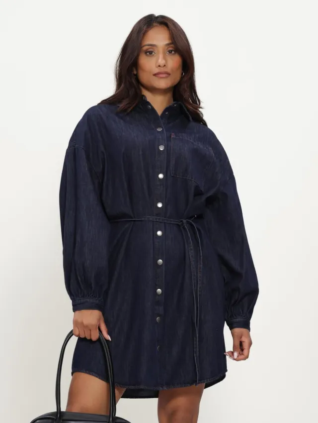 MINUS Dames Jurken Mslarissa Short Dress - Donkerblauw