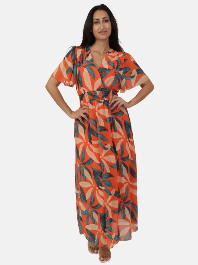 Elara Maxikleid Orange