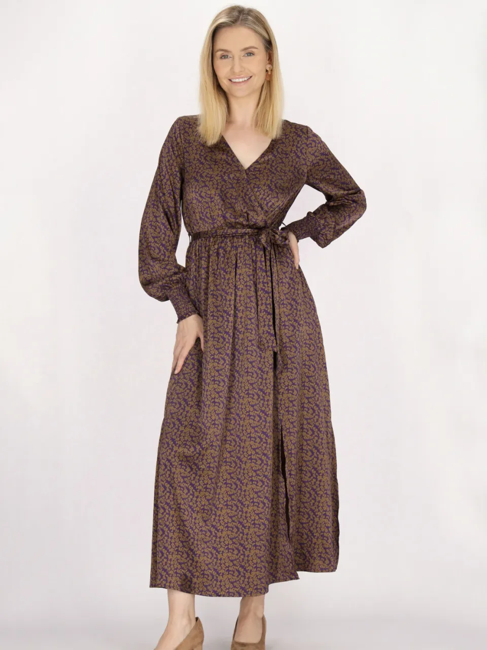 Usha jurk Dames Violette Curry