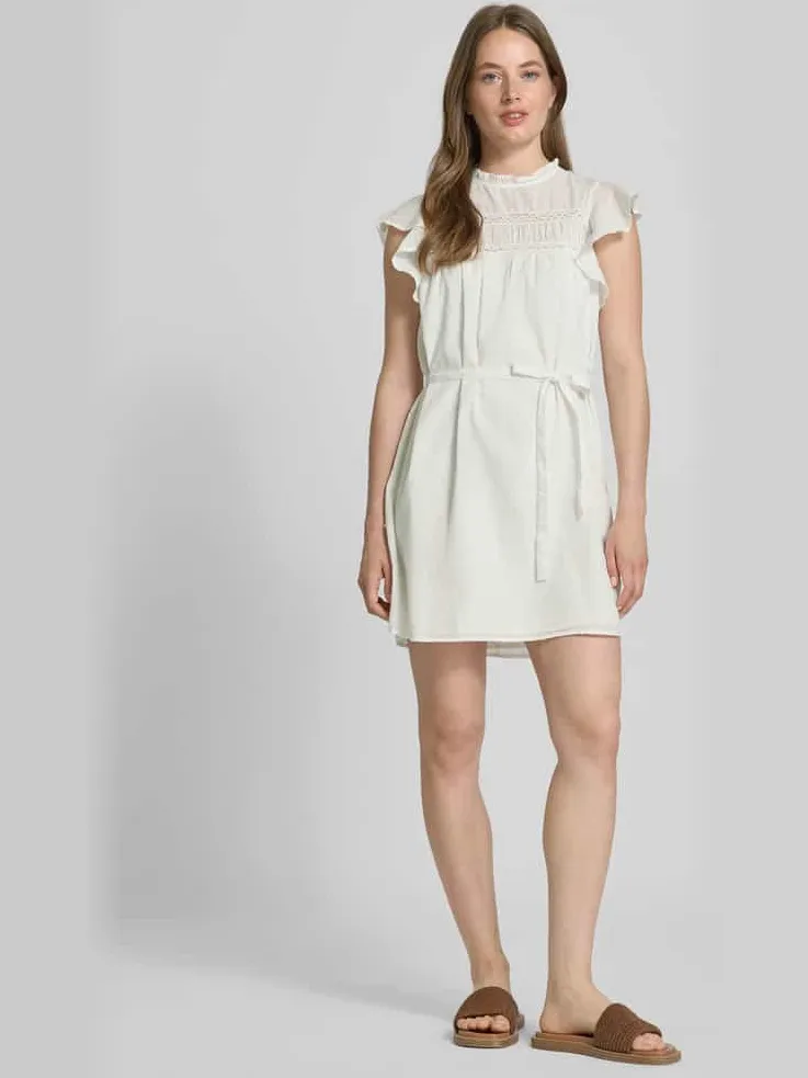 Vero Moda Vrijetijdsjurk van puur katoen model 'TRINE' wit, foto 3