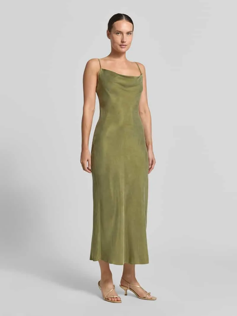 Guess Midi-jurk van lyocellmix met viscose, model 'Lina' Olijfgroen