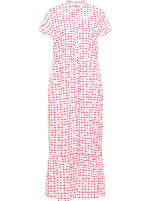 IZIA Maxi-jurk met all-over print roze