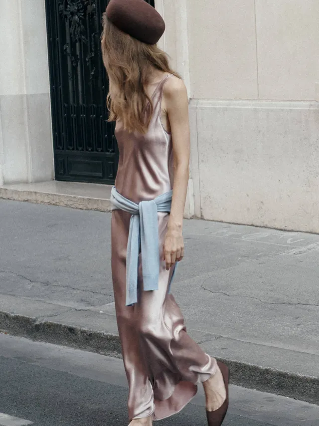 Mango maxi jurk - roze, foto 2