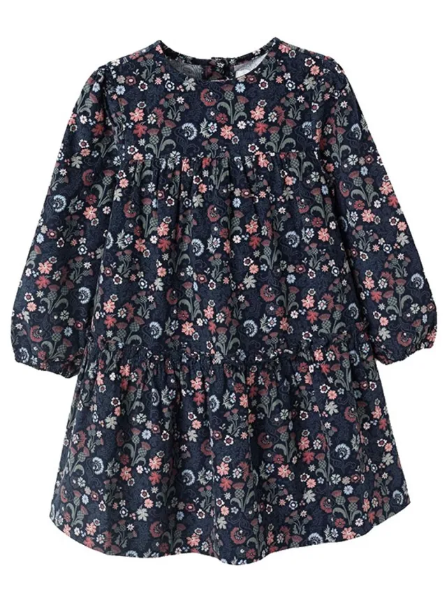 Zippy 3107418701 Lang Mouw Jurk Blauw 8-9 Years Meisje Dark Blue