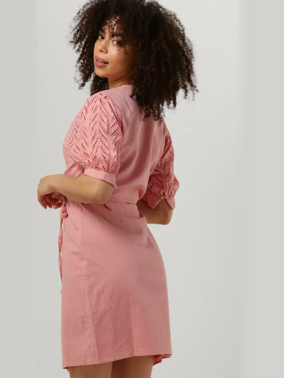 Another Label Dames Jurken Cheryl Dress S/s - Roze, foto 3