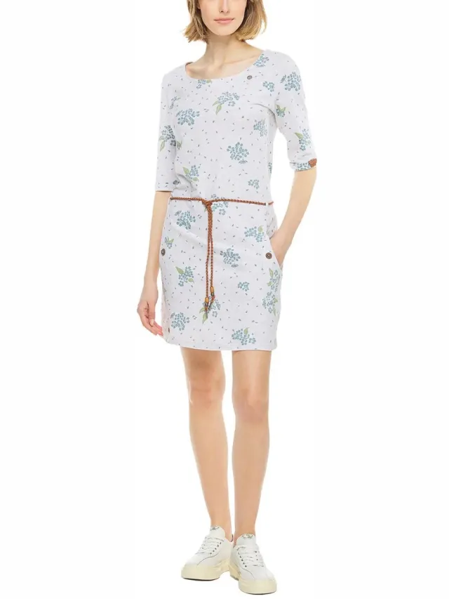 Ragwear Damesjurk Ragwear Tanya Flowers wit