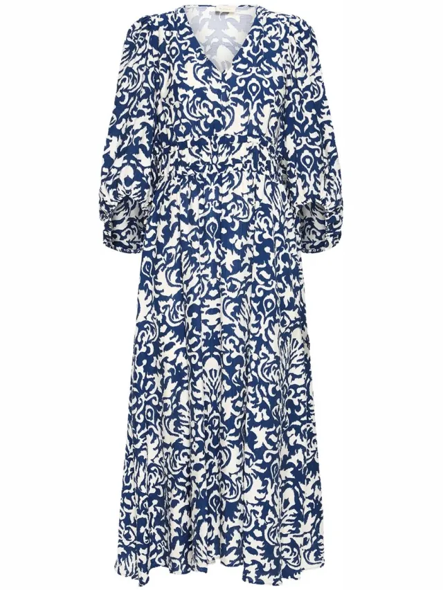 Fransa FRLELI DR 1 - Dames - Midi jurken BLUE DEPTHS